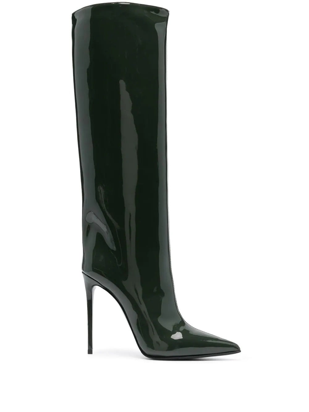 Classic Minimalist Knee Boots Pointed Toe Stiletto Heels