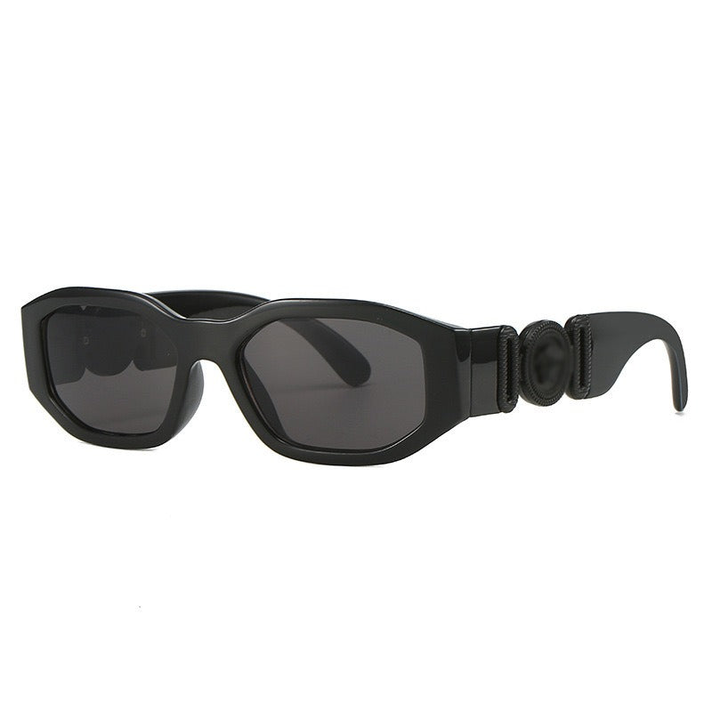 New retro sunglasses for men and women with diamond shaped metal large head personalized sunglasses