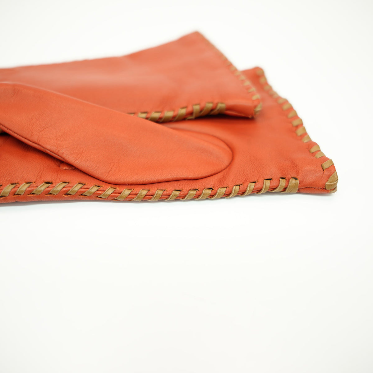 MADE IN ITALY LEATHER GLOVES WITH WHIPSTITCH