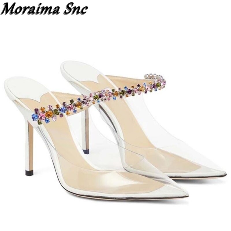 High heels, Muller shoes, banquet runway, plush sandals, and slippers