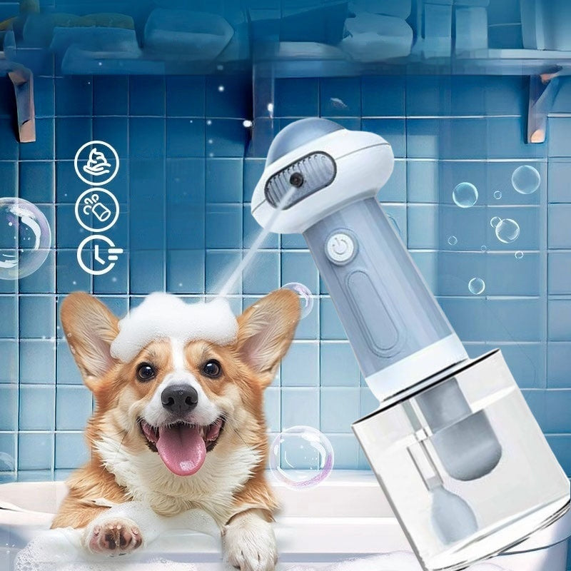 Pet Cleaning Bathing Automatic Pet Shower Foaming Machine Cat Dog Bath Solution Foaming Machine Electric Bubble Machine