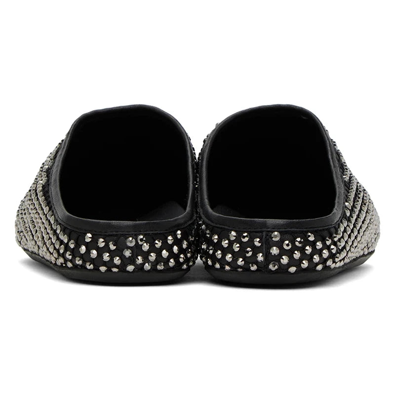 Diamond Round Toe Flat Slippers