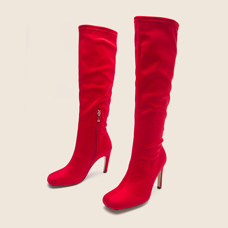 Oversized Widened Knee Length Cavalry Boots