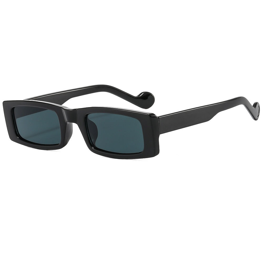 Personalized sunglasses women's color narrow frame hip-hop sunglasses