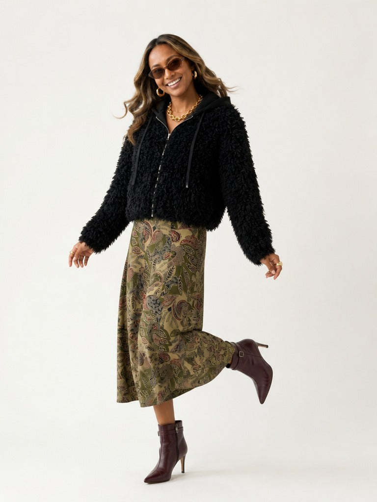 Fierce Oversized Faux Fur Jacket