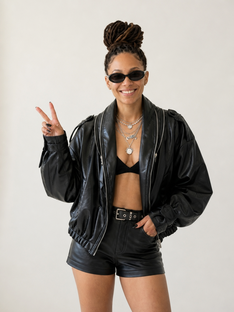 Audacious Loose Leather Jacket