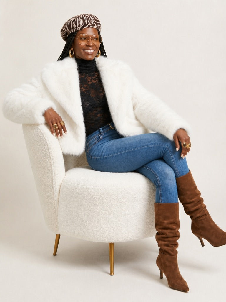 Audacious Faux Fur Short Jacket