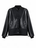 Audacious PU Patchwork Jacket