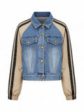 Confident Denim Patchwork Jacket