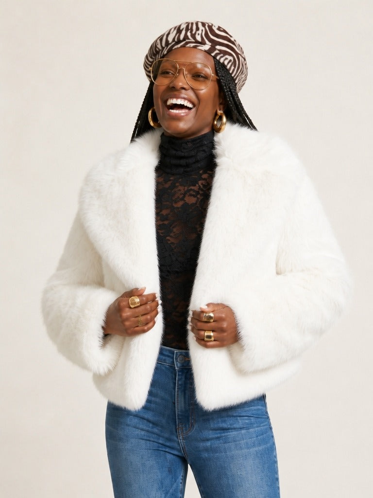 Audacious Faux Fur Short Jacket