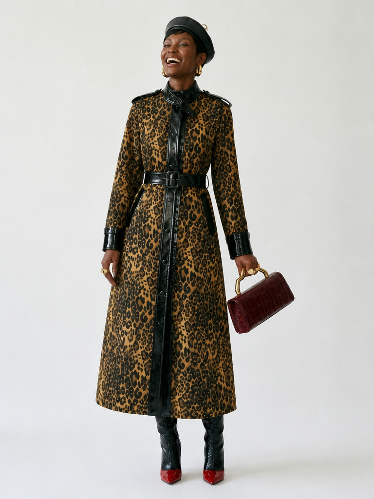 Fierce Leopard Patchwork Jacket