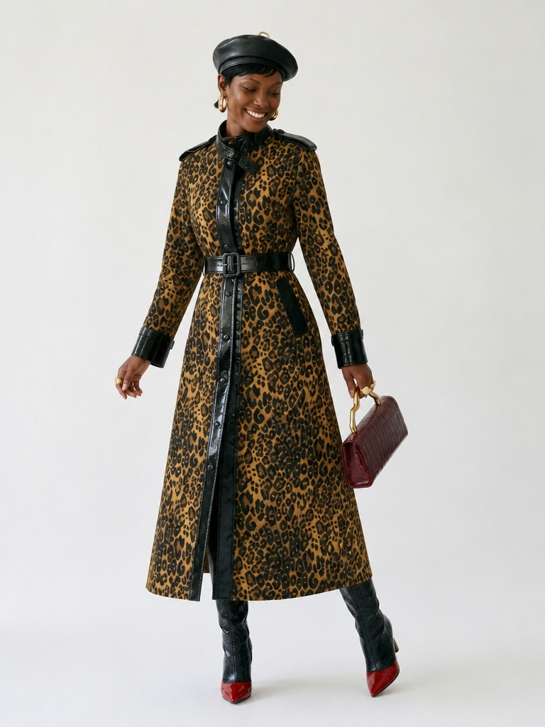 Fierce Leopard Patchwork Jacket