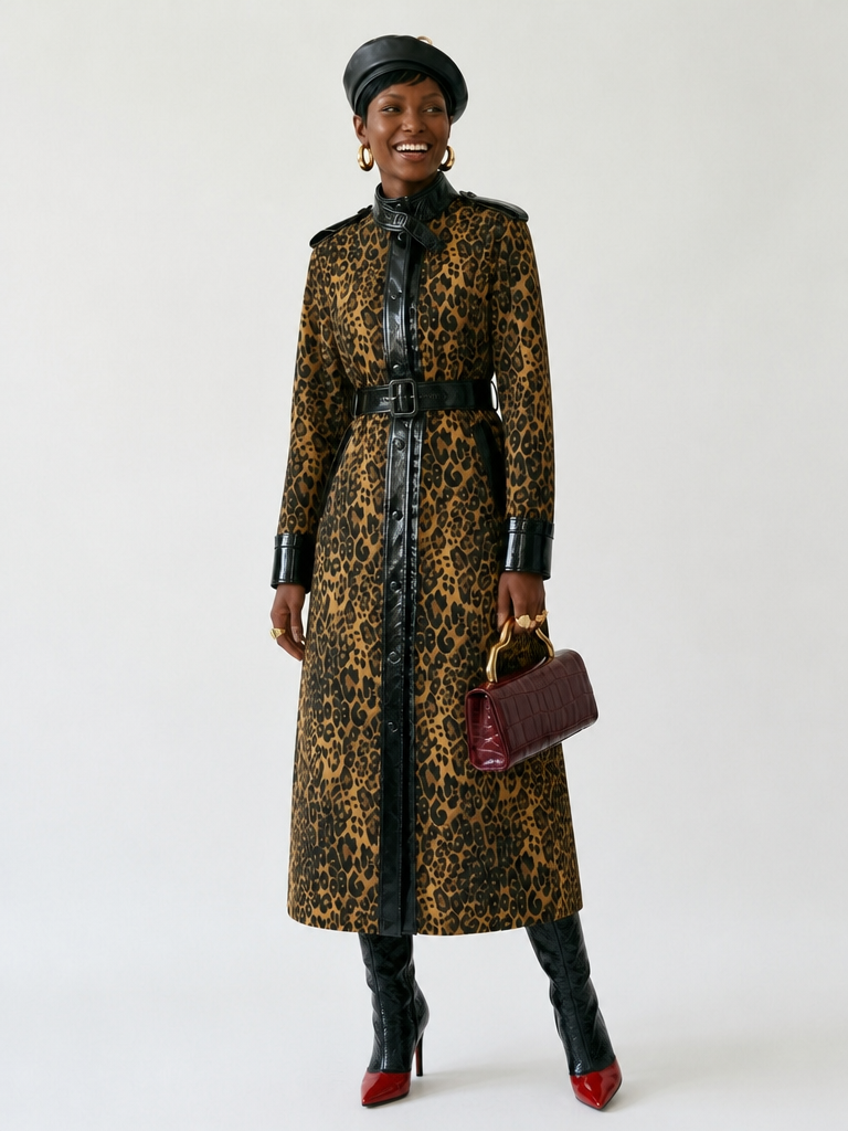 Fierce Leopard Patchwork Jacket