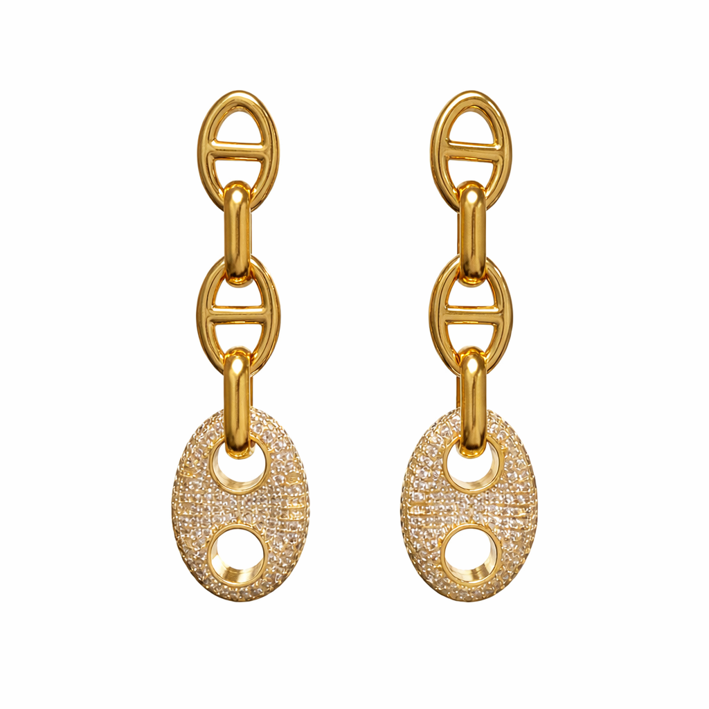 Roxanne Pave Drop Earring-1