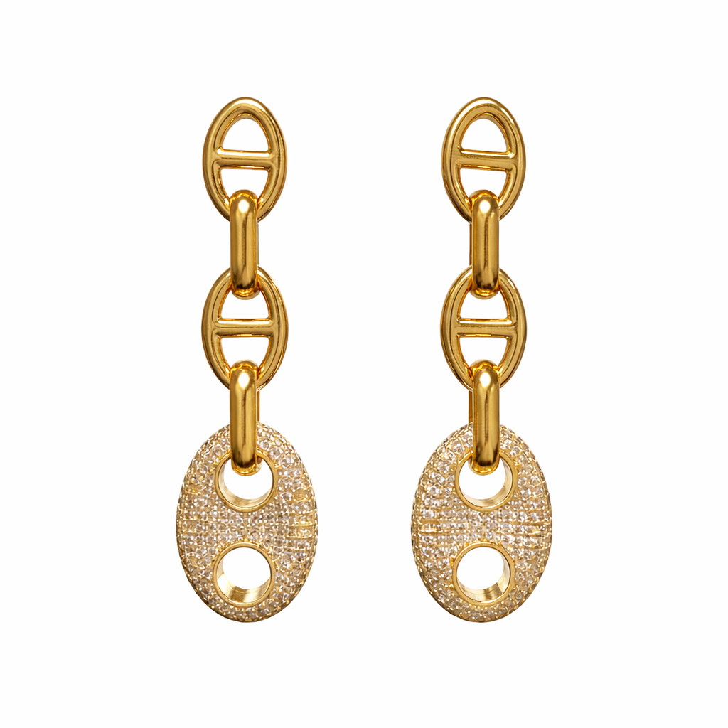 Roxanne Pave Drop Earring-0