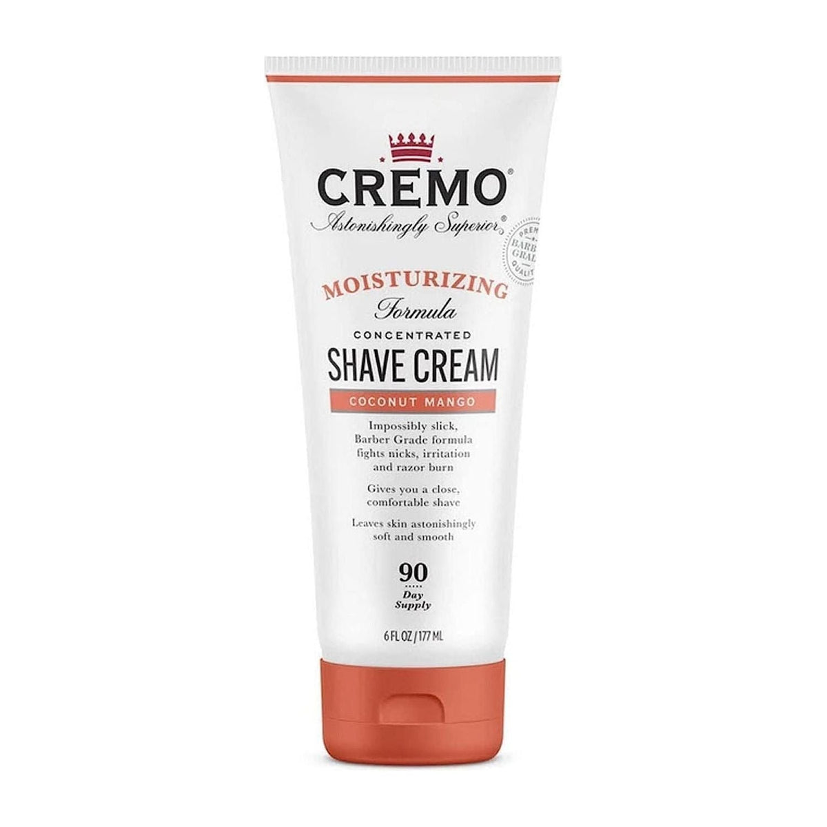 Cremo Moisturizing Shave Cream Coconut Mango 6 Oz