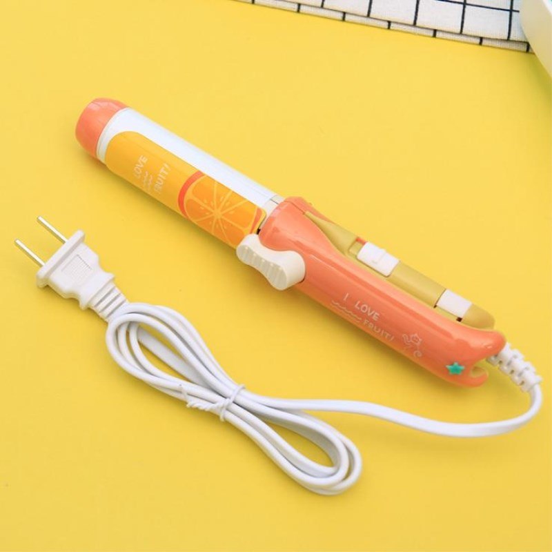 Mini Hair Straightener Small Ceramic Hair Curling Iron Creative Fruit portable Girls Electric Hair Straightening Iron Tools