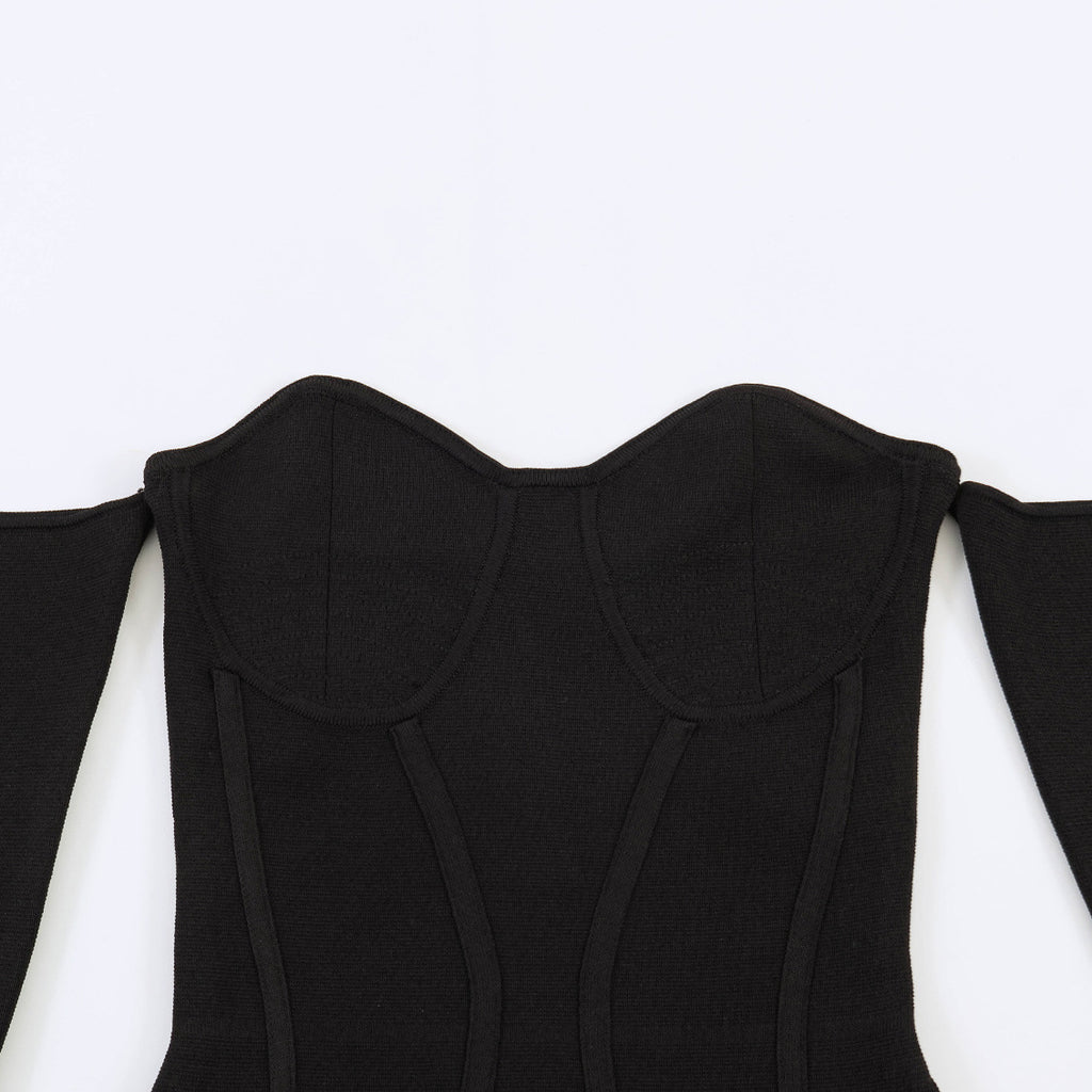 Hot girl corset style knitted top