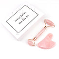 Face Lift Massager Crystal Roller Facial Massage Relaxation Jade Roller Stone Natural Rose Quartz Beauty Skin Tool Girl Gift