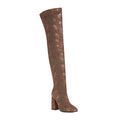 Winter Large Women's Thick Heels Fashion Casual Matching Sexy Pointed Head Over Knee Thigh Zipper Knight Long Boots