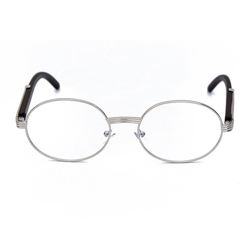 New Trend Ins Net Red Star With The Same Round Frame Sunglasses Big Frame Street Shooting Thin Sunglasses Naked Frame Sunglasses