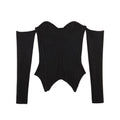Hot girl corset style knitted top