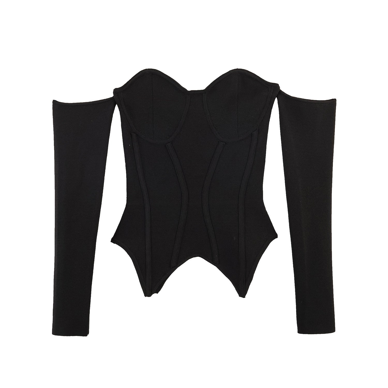 Hot girl corset style knitted top