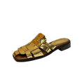 Woven Hollow Flat Sandals