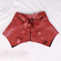 The Ruffle Peplum Waist Belt — Black