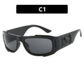 Small frame sunglasses Y2K lion head sports hip-hop European and American cycling sunglasses ins concave shaped outdoor sunglasses