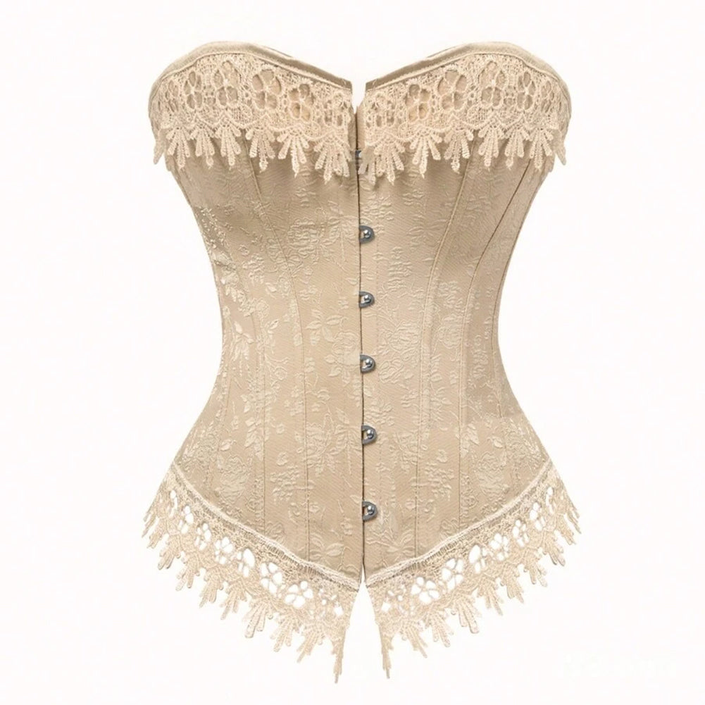 Women Steampunk Corsets Gothic Clothing Overbust Waist Trainer Bustier Tops Burlesque Corsages Vintage Lace Up Boned Corselet