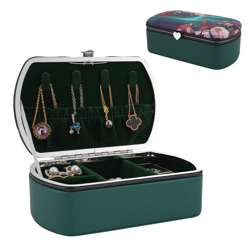 Simple Printed Home Desktop Jewelry Storage Box