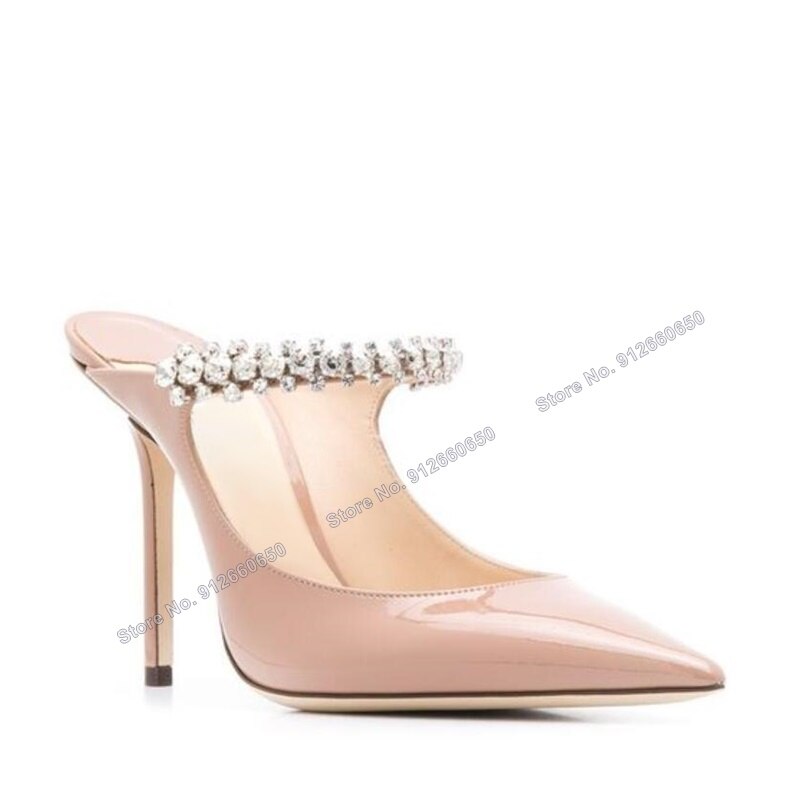 High heels, Muller shoes, banquet runway, plush sandals, and slippers