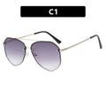 New Toad Sunglasses with Edged Sunglasses, Retro Metal Ins Trendy Sunglasses, Concave Design for Photography