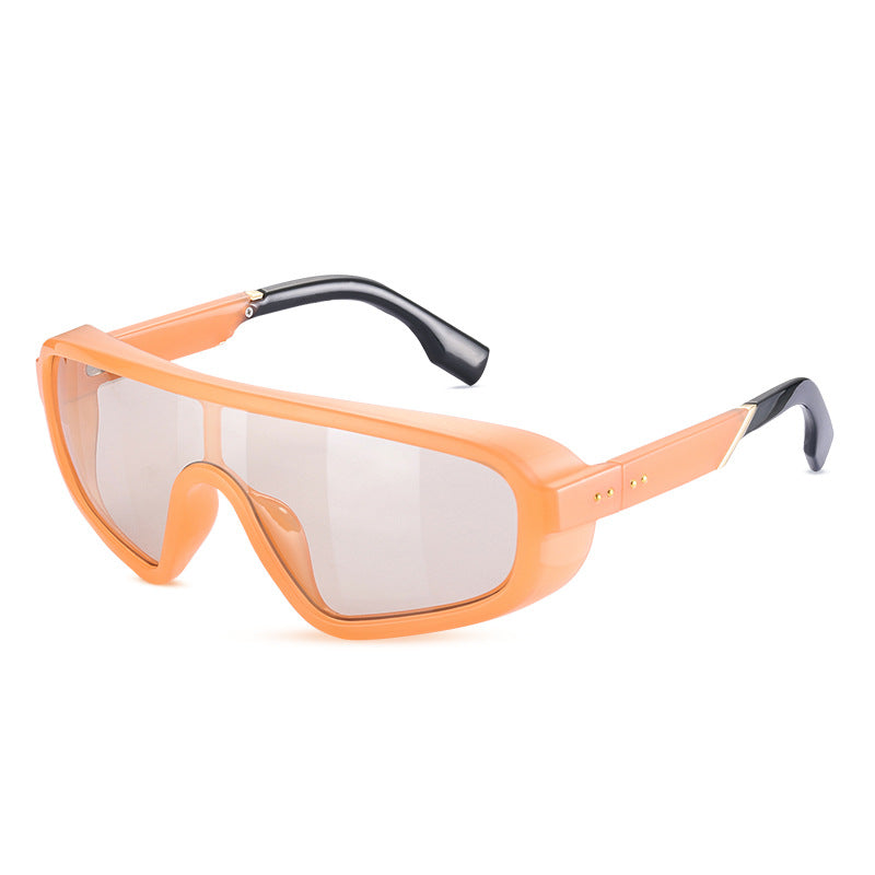New Steampunk All Inclusive Wind proof Sunglasses Women's One piece Protection FF Sunglasses Fashion