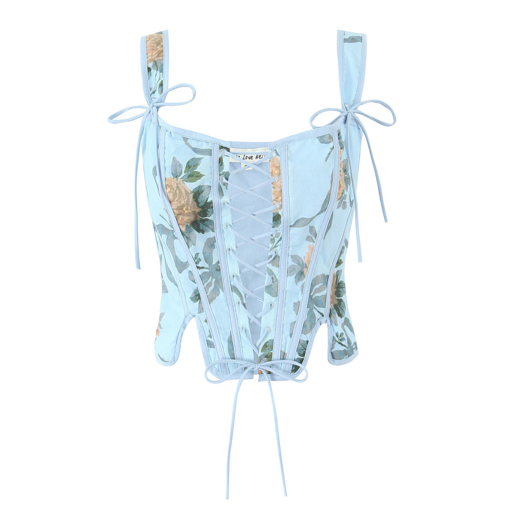 Can be worn backwards with a waist cinching corset and short top