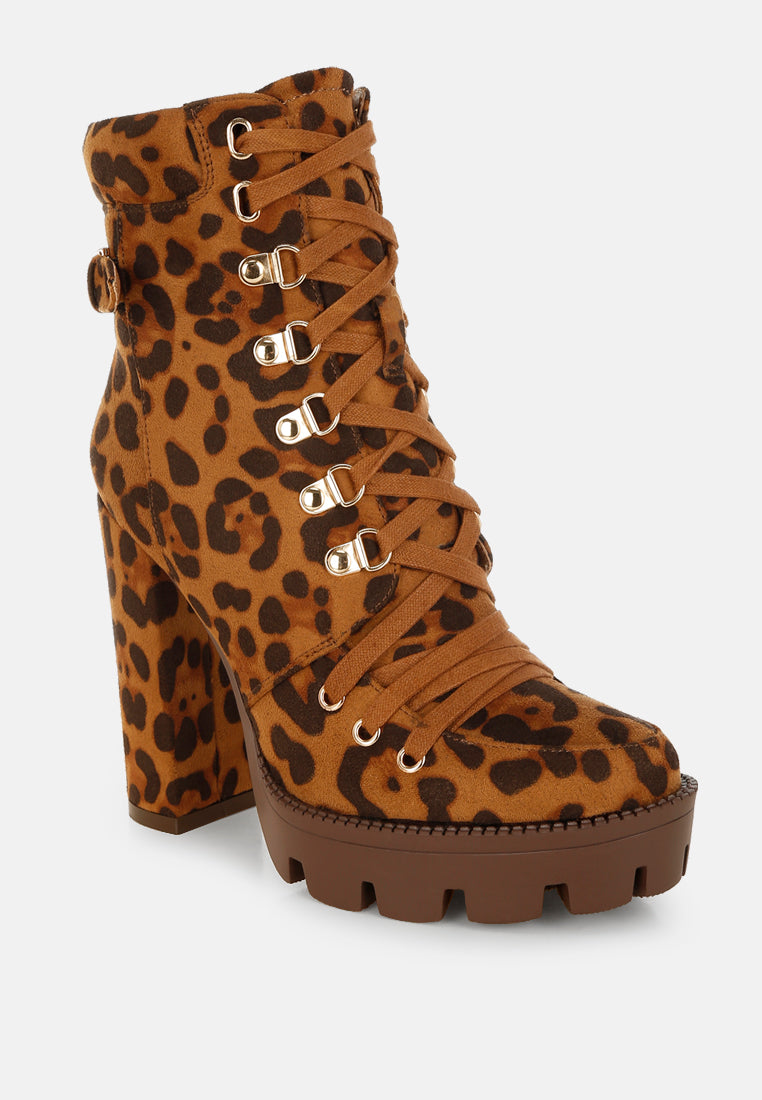 Fremont Leopard Print Chunky Boots