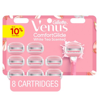 Venus Comfort Glide White Tea Women Razor Blade Refills  8ct - Missing Box