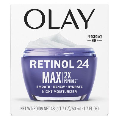 Olay Regenerist Retinol 24 Max Night Face Cream Moisturizer 1.7oz - Imperfect Box