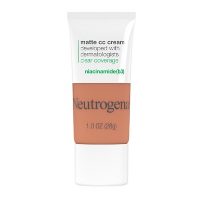 Neutrogena Clear Coverage Flawless Matte Color Correcting Cream, Full-Coverage 7.5 Ginger - New