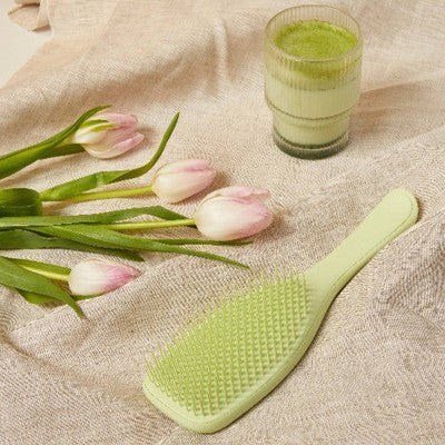 Tangle Teezer Fine & Fragile Plant Detangling Hair Brush Cool Matcha - Imperfect Box