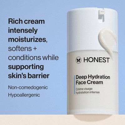 Honest Beauty Deep Hydration Face Cream with Shea Butter 1.7 fl oz - New