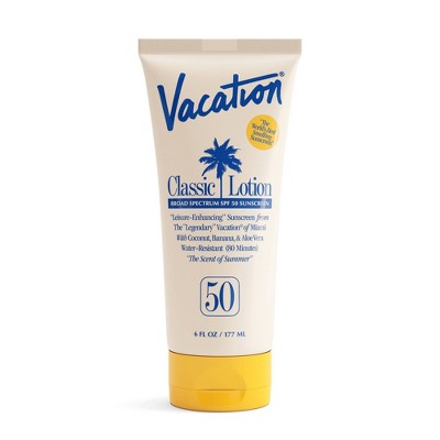 Vacation Classic Sunscreen Lotion SPF 50 6 fl oz - Imperfect Container