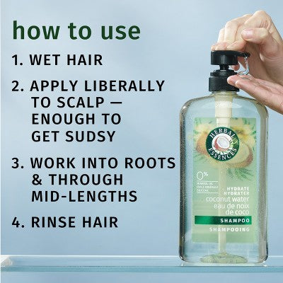 Herbal Essences Hydrating Shampoo with Coconut Water & Jasmine 29.2 fl oz - New
