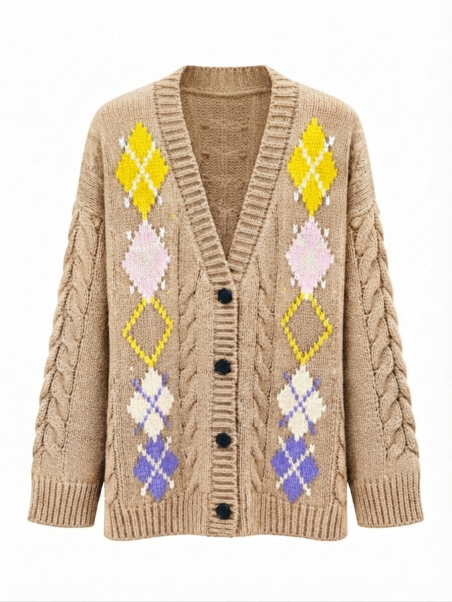 Unique Embroidered Knit Cardigan