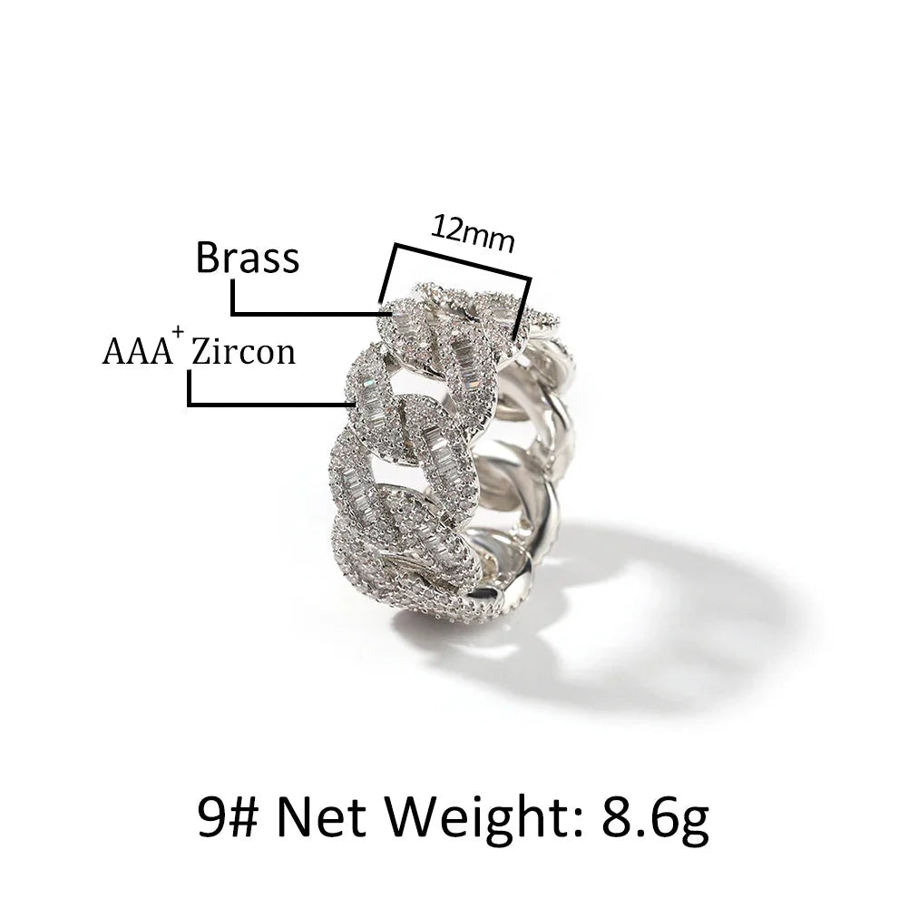 12mm Cuban Link Ring