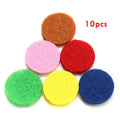 20mm Pattern Insert Perfume Pad Locket Necklace | Stainless Steel Aromatherapy Pendant