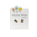 Hypoallergenic Gold CZ Lemon Studs