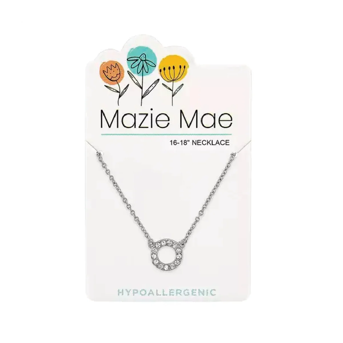 Silver Open Circle Necklace