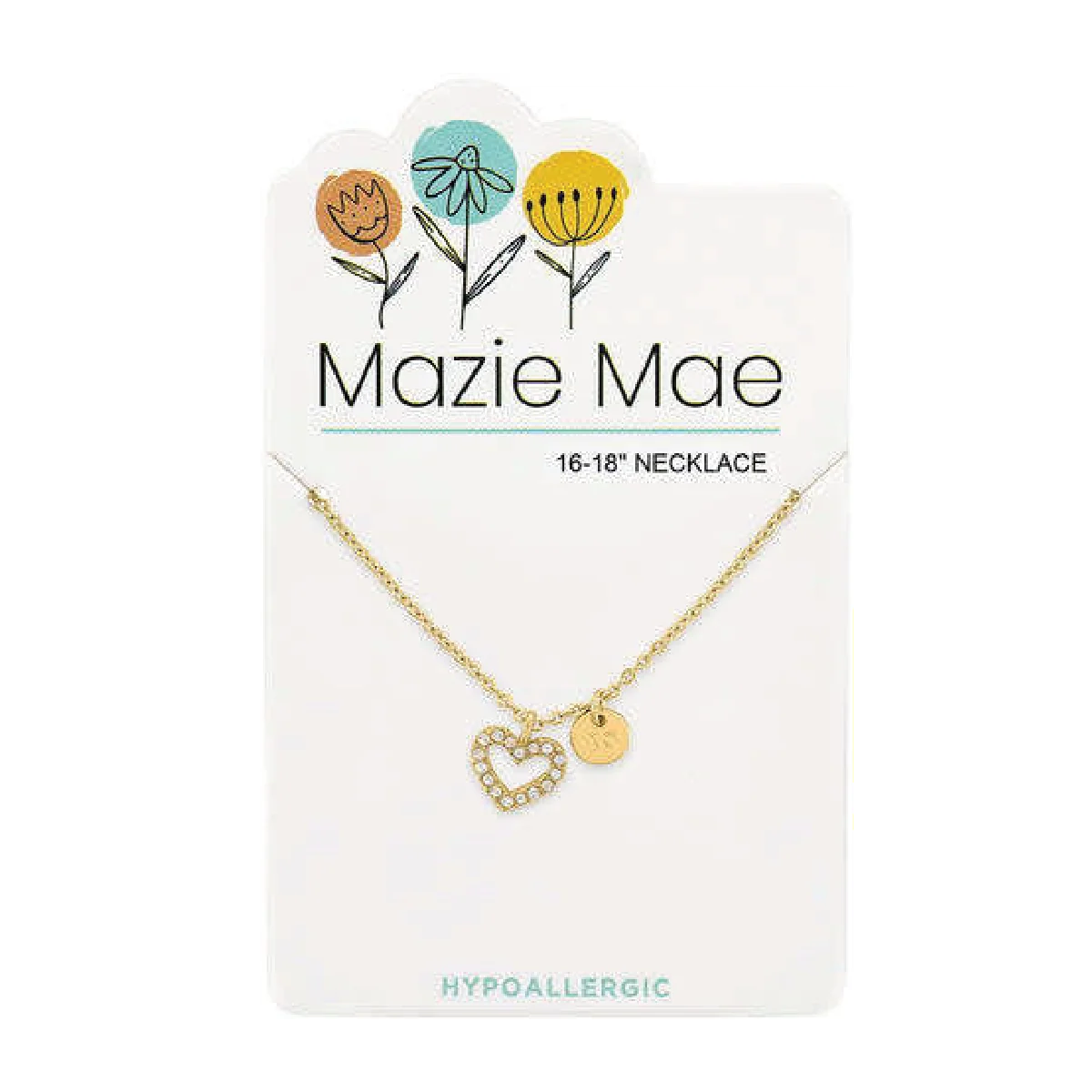 Gold Open Heart Necklace